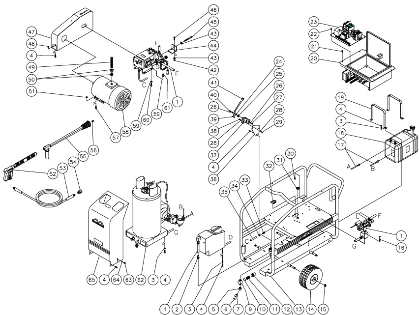 mitm HSE-2504-0M10 replacement parts and breakdowns